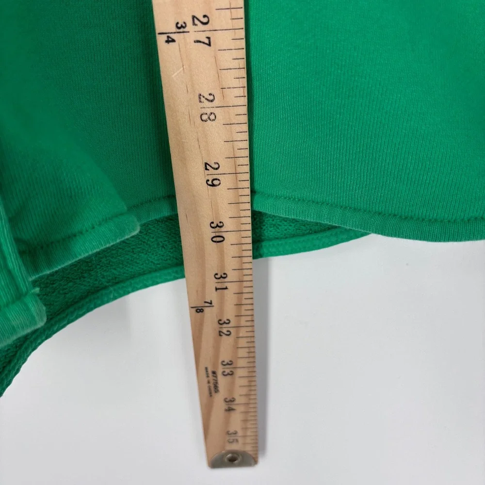 Wilfred Free‎ Cotton Terry Shirt Jacket Women L Green Organic Utility Shacket